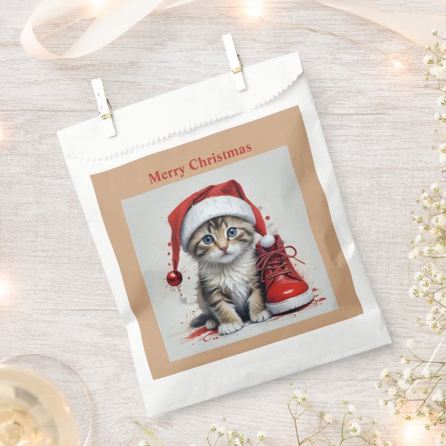 Bolsa De Papel Gatos festivos con disfraces de Navidades - Vibes  (Cortado)