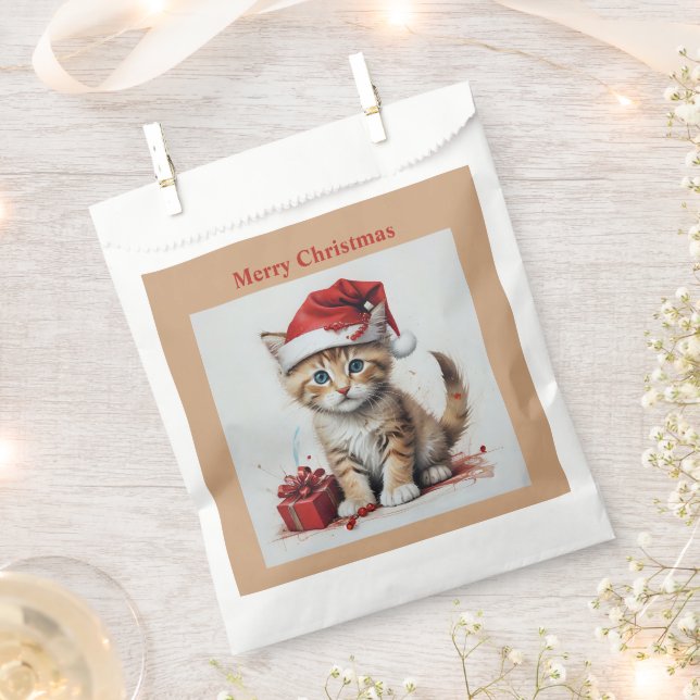 Bolsa De Papel Gatos festivos con disfraces de Navidades - Vibes  (Cortado)
