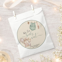 Bolsa De Papel Género neutral Podemos esperar a Baby Shower