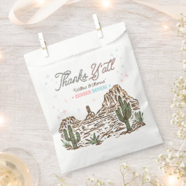 Bolsa De Papel Género occidental revela vaquero o vaquera