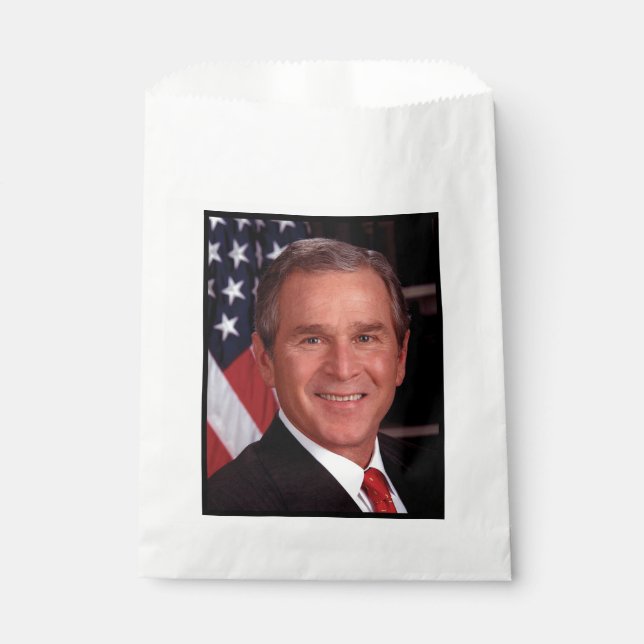 Bolsa De Papel George Bush 43.ª foto del presidente estadounidens (Anverso)