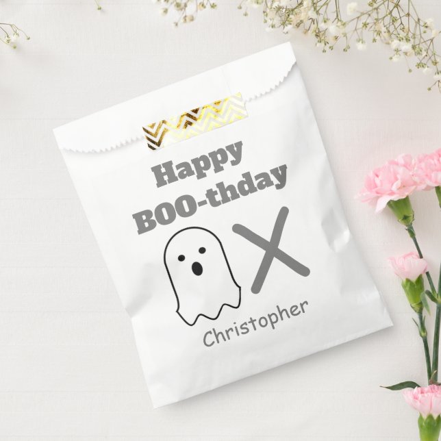 Bolsa De Papel Ghost BOO-thday (Sellado)