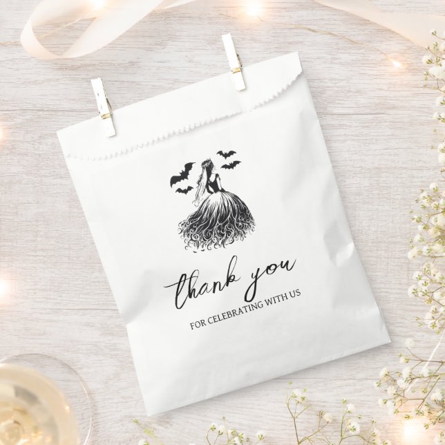 Bolsa De Papel Ghost Bride Bridal Shower (Cortado)