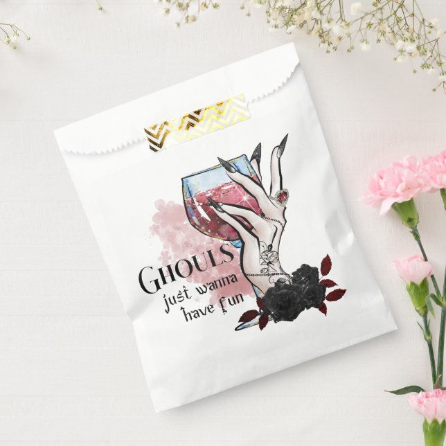 Bolsa De Papel Ghouls solo quiere divertirse con Halloween (Sellado)