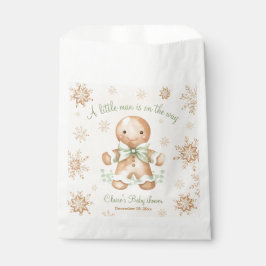 Bolsa De Papel Gingerbread Little Man Navidades Baby Shower