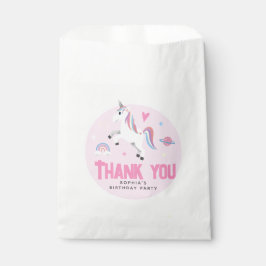 Bolsa De Papel Girls Cute Pink RainbowUnicorn
