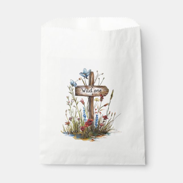 Bolsa De Papel Girly Wild One (Anverso)