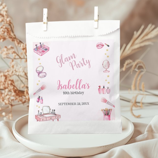 Bolsa De Papel Glam Fiesta Chica Beauty Spa (Subido por el creador)