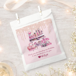 Bolsa De Papel Glam Makeup Chica personalizada Cumpleaños