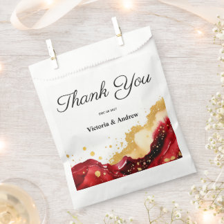 Bolsa De Papel Glam Red Favor Bag