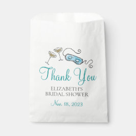 Bolsa De Papel Glamoroso agradecimiento para despedida de soltera