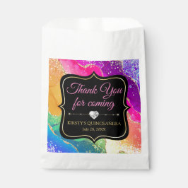 Bolsa De Papel Glamurosa Tinta Alcohólica Arcoíris de Agata Quinc