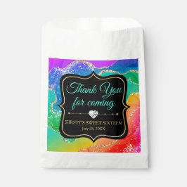 Bolsa De Papel Glamuroso Arcoíris Tinta Alcoholica Agata Dulces 1