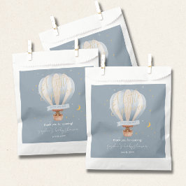 Bolsa De Papel Globo aerostático caprichoso oso de peluche lindo