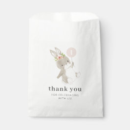 Bolsa De Papel Globo rosa Bunny