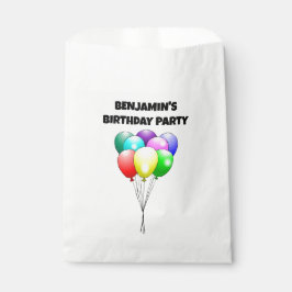 Bolsa De Papel Globos de cumpleaños