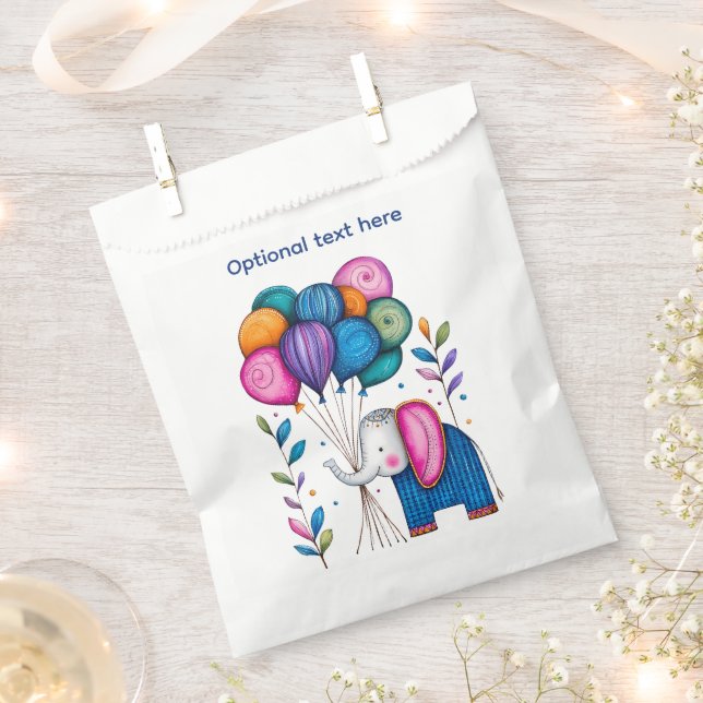 Bolsa De Papel GLobos de ELEFANTE MÁGICOS (Cortado)