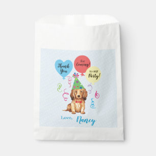 Bolsa De Papel Globos de la fiesta del cumpleaños - Dachshund de 