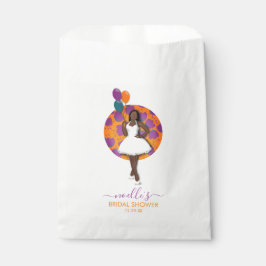 Bolsa De Papel Globos y flores para la despedida de soltera de mu