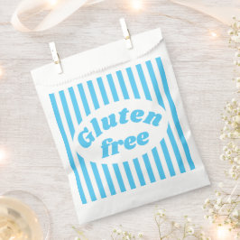 Bolsa De Papel Gluten Free Blue White Candal Stripe