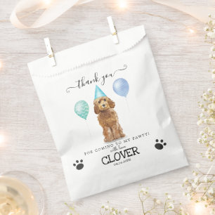 Bolsa De Papel Goldendoodle Gracias A La Fiesta De Los Tratos De