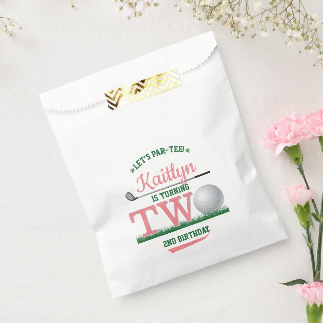 Bolsa De Papel Golf PAR-TEE 2º cumpleaños (Sellado)