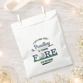 Bolsa De Papel Golf PAR-TEE 4º cumpleaños