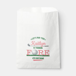 Bolsa De Papel Golf PAR-TEE 4º cumpleaños