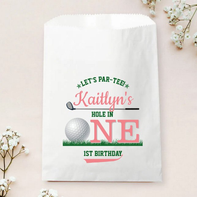 Bolsa De Papel Golf PAR-TEE Primer cumpleaños (Subido por el creador)