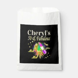 BOLSA DE PAPEL GORGEOUS GOLD PERSONALIZADO DE 50 AÑOS