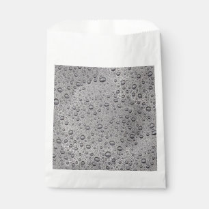 Bolsa De Papel Gotas de agua gris
