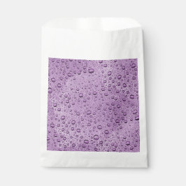 Bolsa De Papel Gotas de agua morada