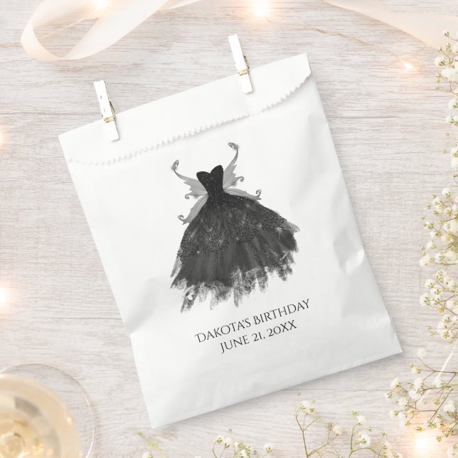 Bolsa De Papel Gothic Fairy Black Gown | Vampy Gótico Gracias (Cortado)