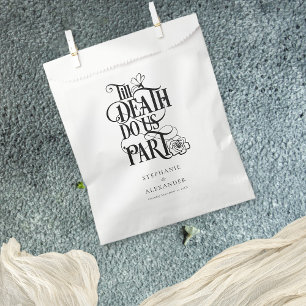 Bolsa De Papel Gótica Mítica Hasta La Muerte Nos Hace Boda Parcia