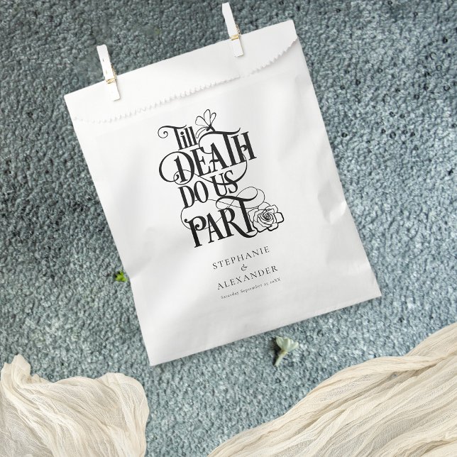 Bolsa De Papel Gótica Mítica Hasta La Muerte Nos Hace Boda Parcia (Subido por el creador)