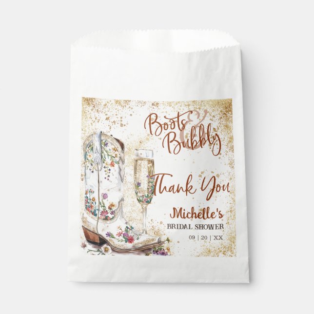 Bolsa De Papel Gracias a los boots y el burbujeante país occident (Anverso)