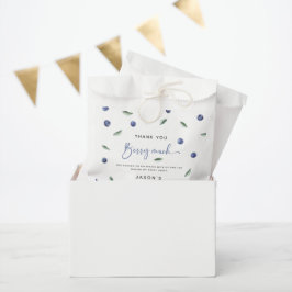Bolsa De Papel Gracias 'Berry Many' Blueberry Primer cumpleaños