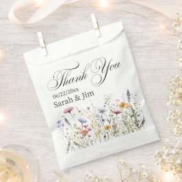Bolsa De Papel Gracias bolsos de favor de la boda de corazón