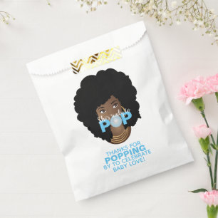 Bolsa De Papel Gracias! Búblegum azul, mujer negra
