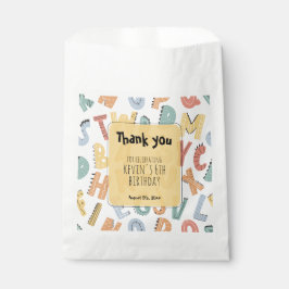 Bolsa De Papel Gracias Chicas niños Personalizado de los cumpleañ