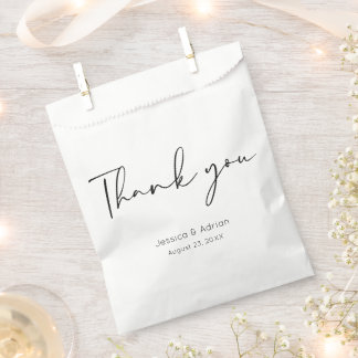 Bolsa De Papel Gracias Escritura Mínima