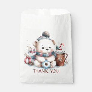 Bolsa De Papel Gracias gorras lindos oso azul  navidades