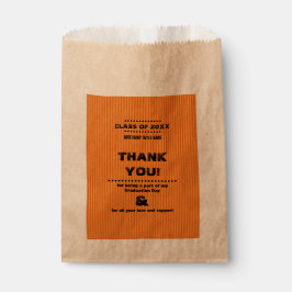 Bolsa De Papel Gracias Personalizado de graduación