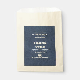 Bolsa De Papel Gracias Personalizado del Partido de Graduación