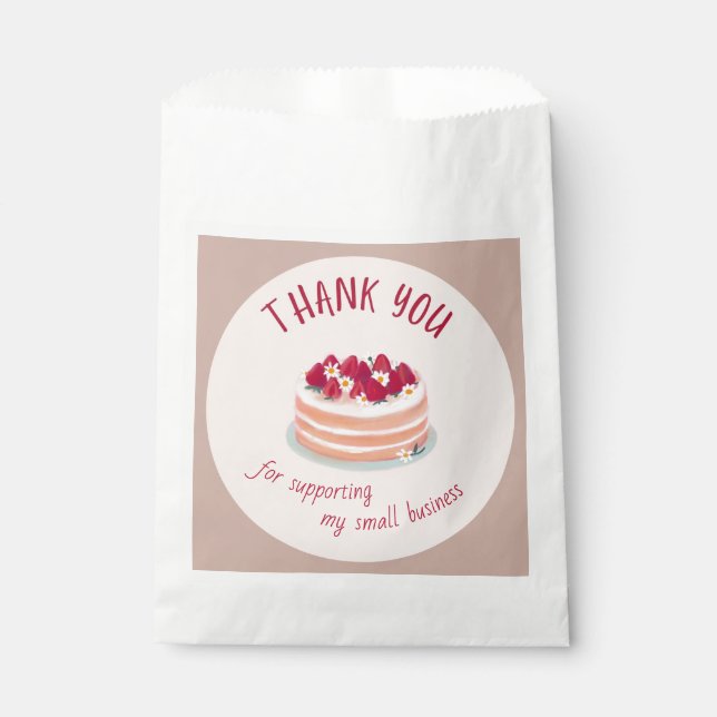 Bolsa De Papel Gracias por Apoyar mi Pequeño Negocio  (Anverso)