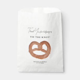 Bolsa De Papel Gracias Por Ayudar A Atar Al Boda Knot Pretzel