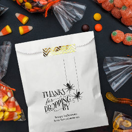 Bolsa De Papel Gracias por caerse | Spider Halloween Candy