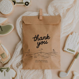 Bolsa De Papel Gracias por el 1er Cumpleaños de Golf