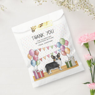 Bolsa De Papel Gracias por el cumpleaños del Corgi Pembroke Trico