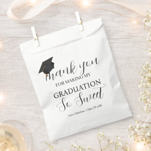 Bolsa De Papel Gracias por hacer tan dulce la fiesta de graduació